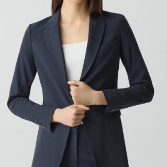 Theory Navy Blue Pantsuit size 8 (pants & jacket included) - Picture 3 of 14